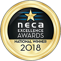NECA National Winner 2018 Award Badge