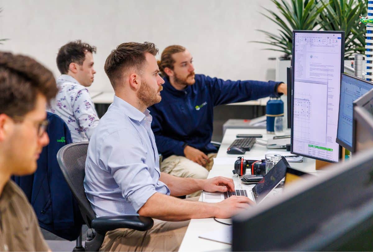 GSTEC service and maintenance team working in head office